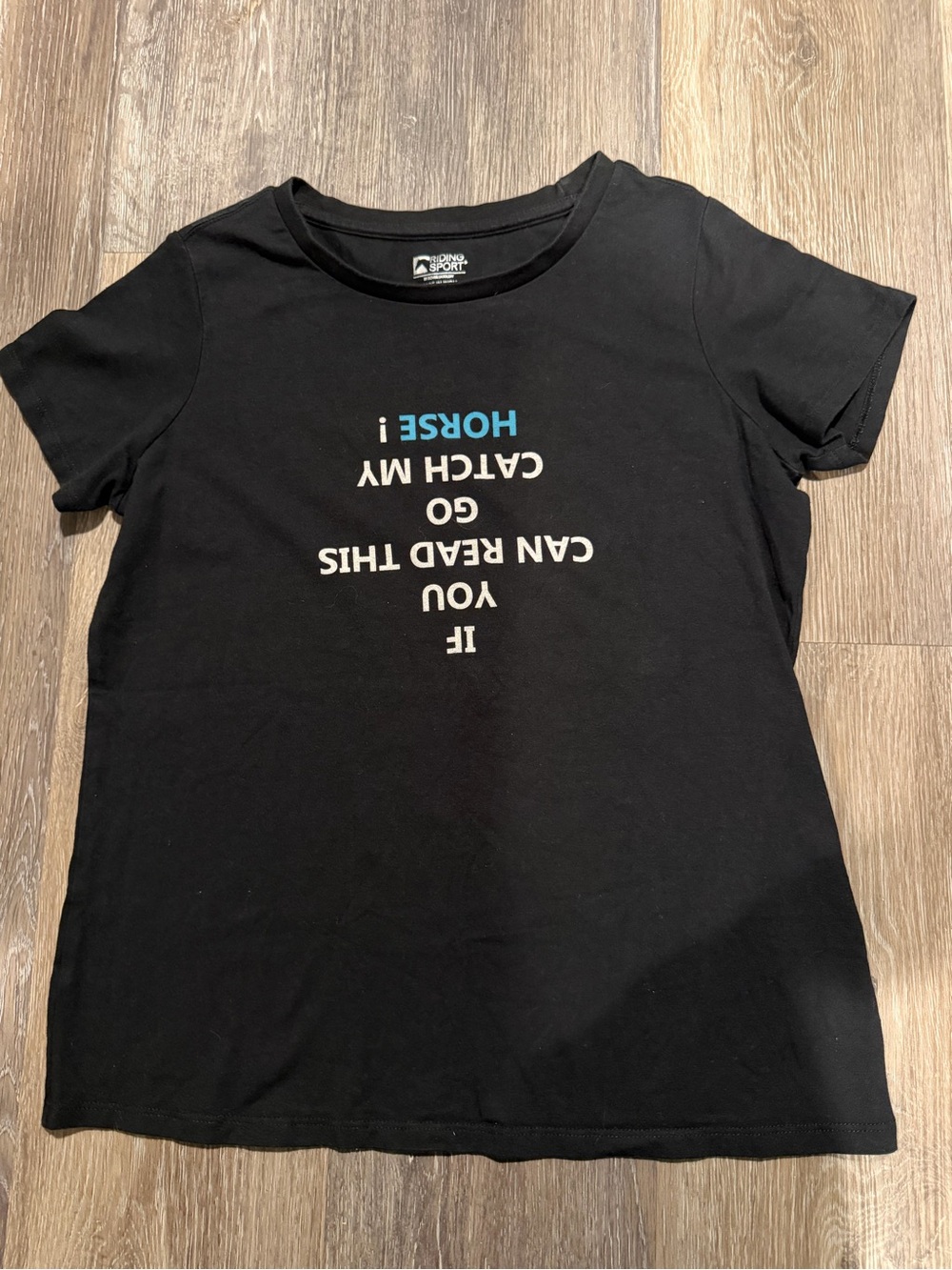 Short Sleeve graphic Tee with Inverted Text - (Brand: )